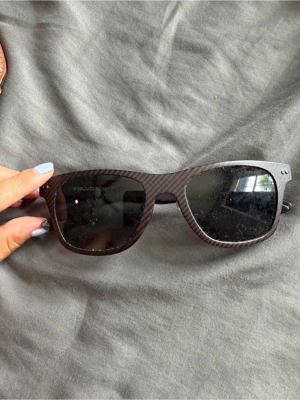 BLVD Black and grey patterned Sunglasses